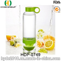 Botella de agua creativa del infuser de Bitan de la forma libre BPA, botella de agua plástica modificada para requisitos particulares (HDP-0749)